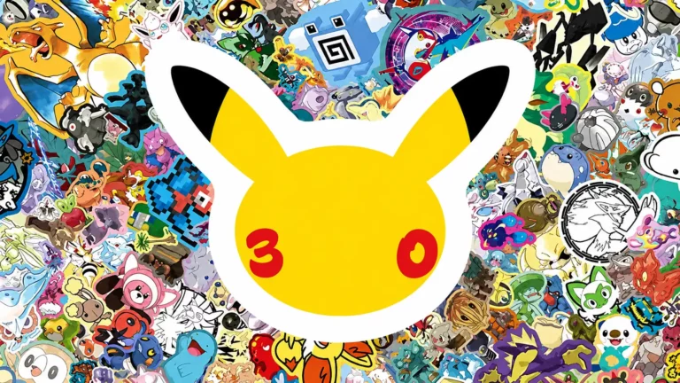 Bannière 30 ans Pokémon avec Pikachu