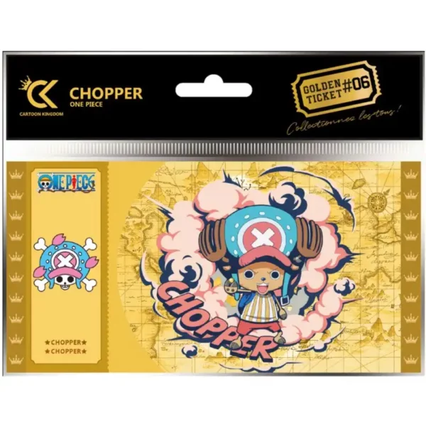 golden ticket one piece chopper pvc indéchirable doré