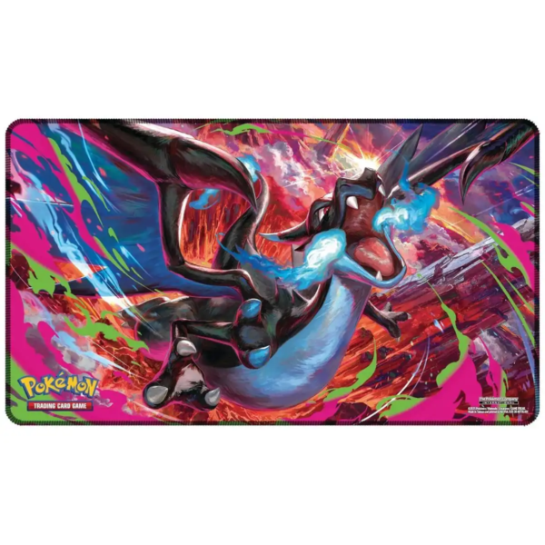 Tapis du coffret Ultra Premium Méga-Dracaufeu X ex Flammes Fantasmagoriques