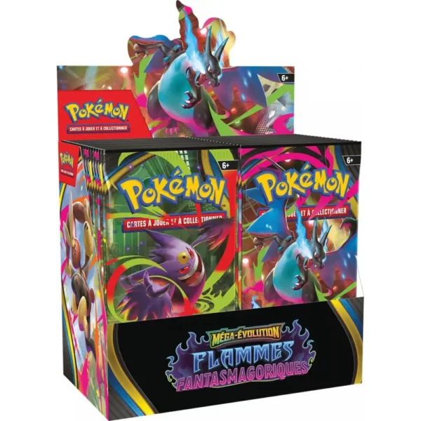 Display Pokémon Flammes Fantasmagoriques ME02 avec 36 boosters