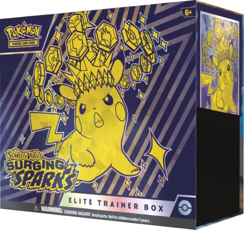 ETB Pokémon Surging Sparks – Elite Trainer Box en anglais