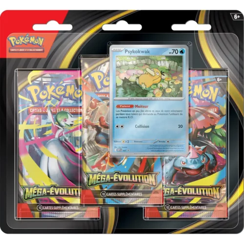 tripack-pokemon-mega-evolution-psykokwak Tripack Pokémon Méga-Évolution avec promo Psykokwak