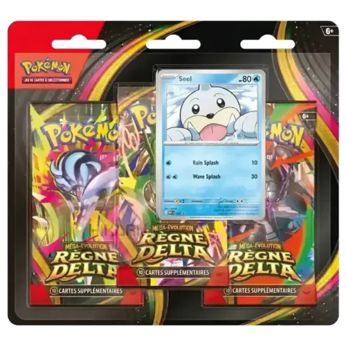 Tripack Pokémon Règne Delta ME06 – Promo Otaria